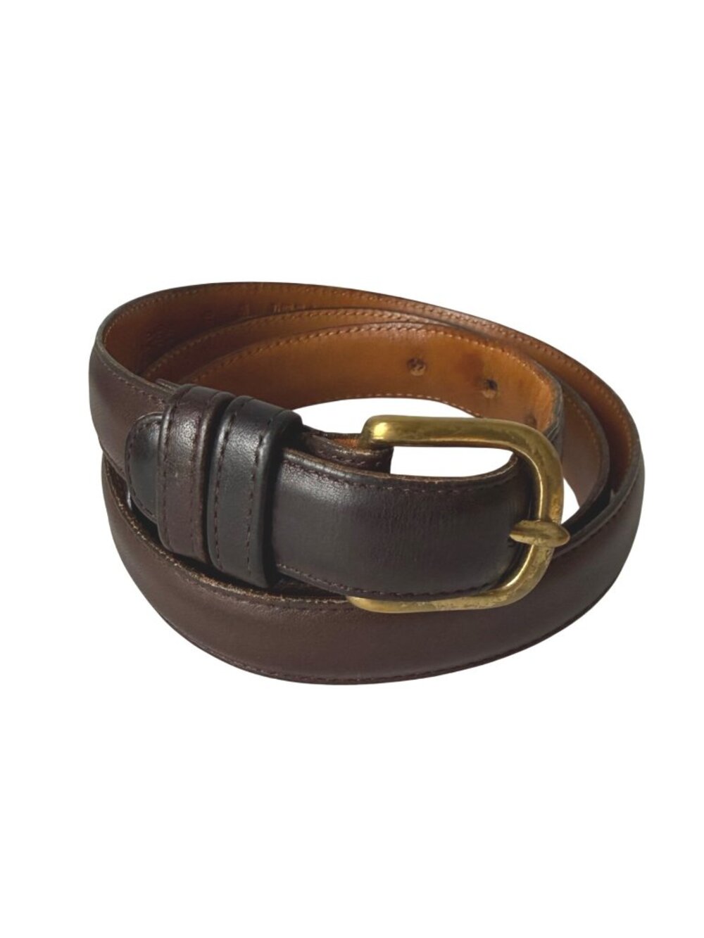 Coach Men's Leather Belt Size 40 Mocha Brown 6600 Brass Buckle Dress Vintage